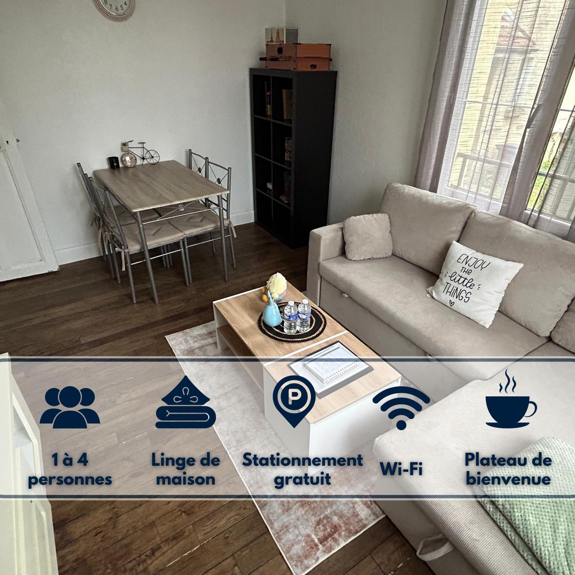 Logement Calme + Stationnement 特鲁瓦 外观 照片